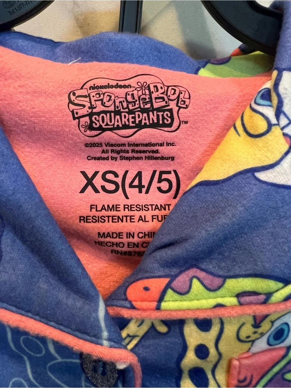 SpongeBob SquarePants pajama set is a 2-piece outfit NWT size 4/5 ~$15